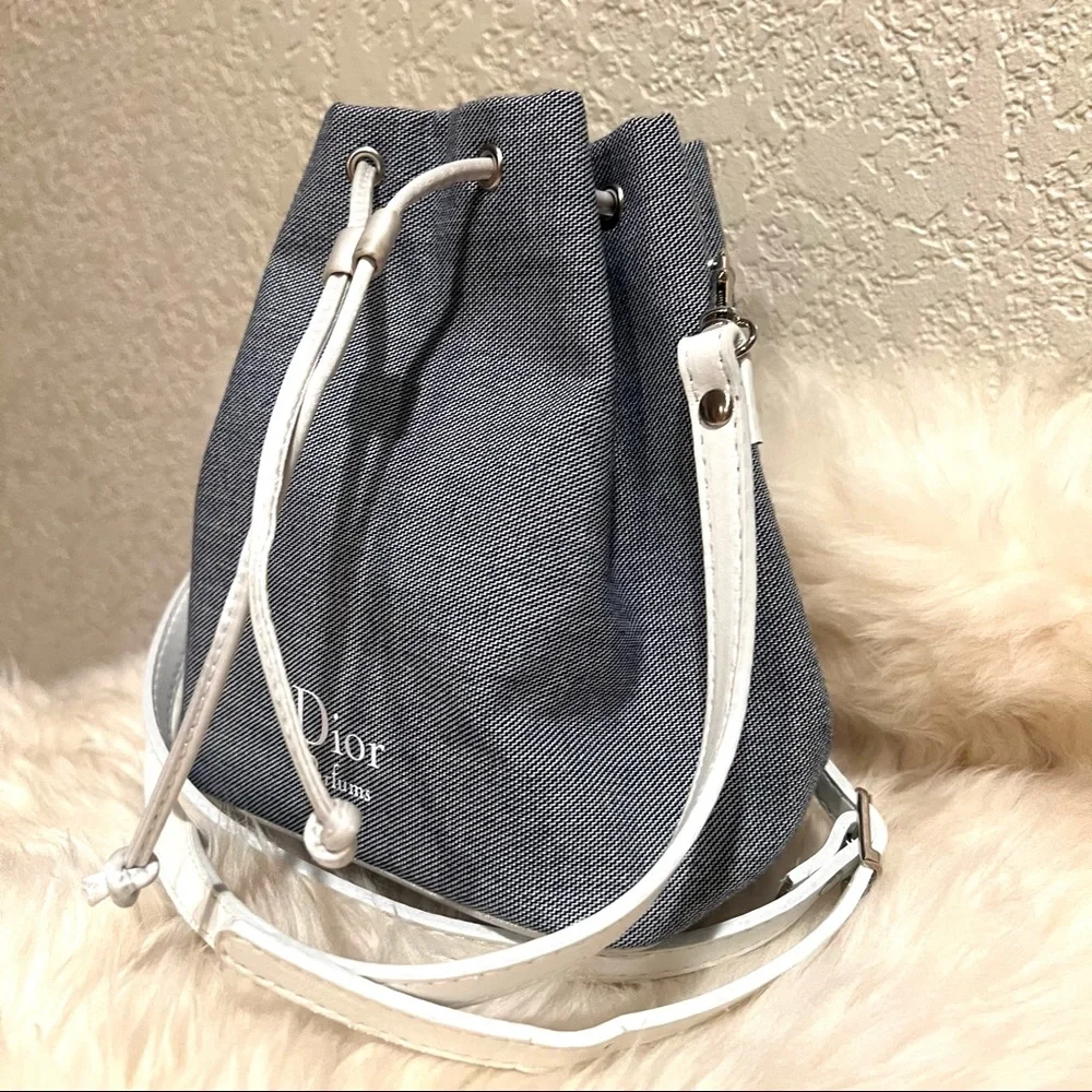 Dior Vintage Perfume Bucket Bag to Crossbody‎ Bag Handbag Shoulder Bag Rare Find - Picture 4 of 10